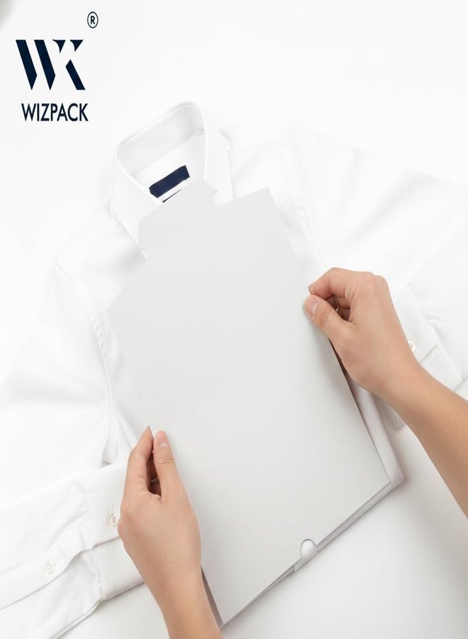 Wizpack White Cardboard Shirt Boards 50 Pack - Premium Packing Insert for Folded Garments - Image 2